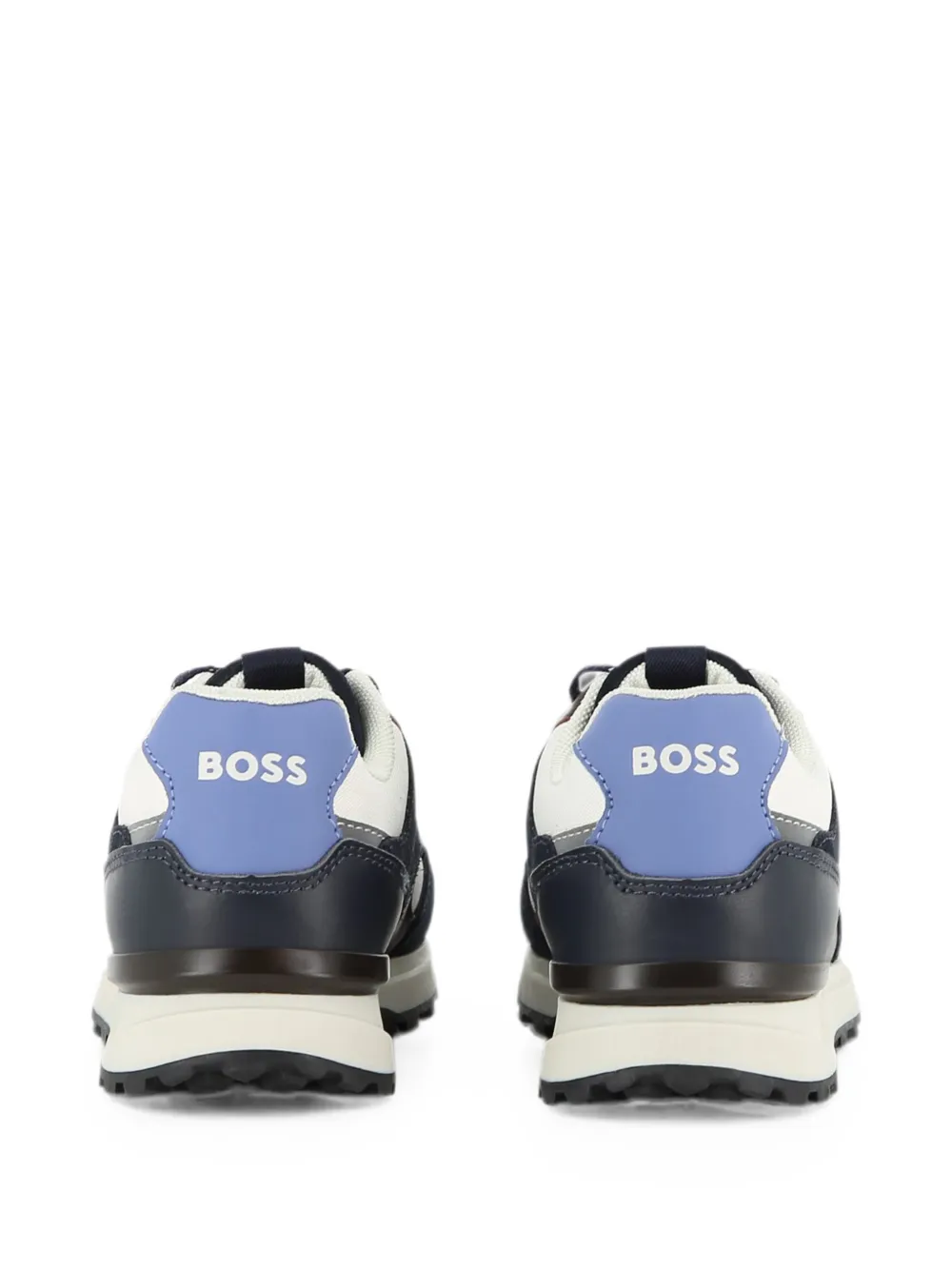 BOSS Kidswear Sneakers met logoprint Blauw