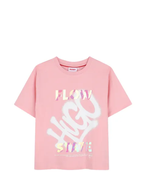 HUGO KIDS playera manga corta con logo estampado