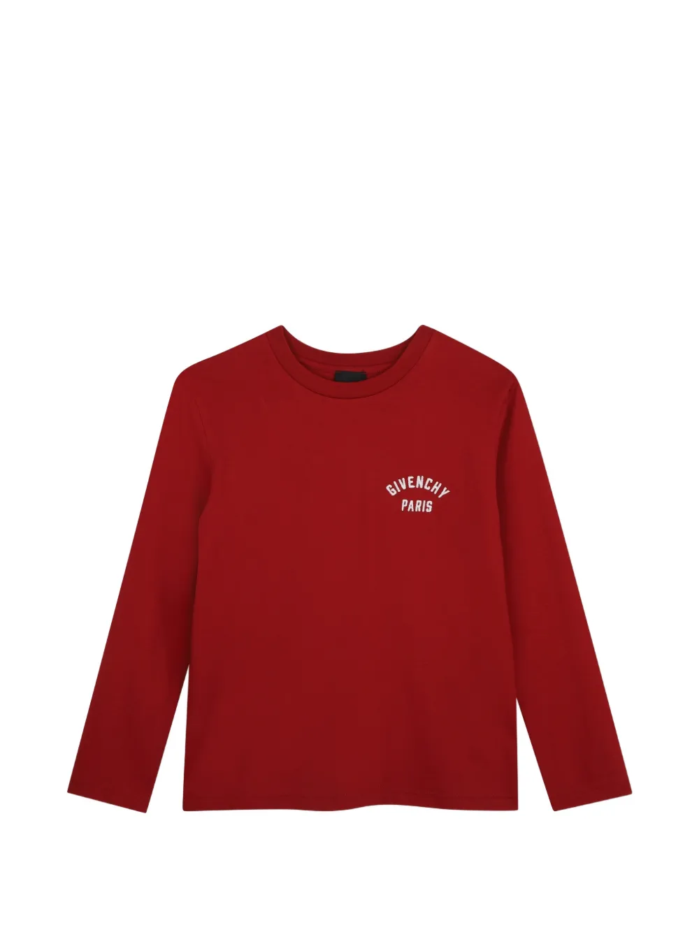 Givenchy Kids logo-print long-sleeve T-shirt - Rosso