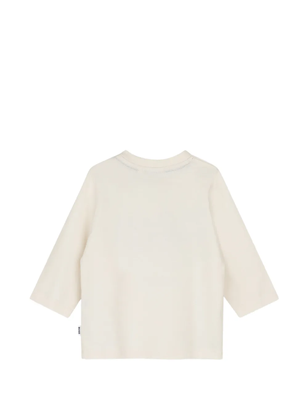 BOSS Kidswear T-shirt met grafische print Beige