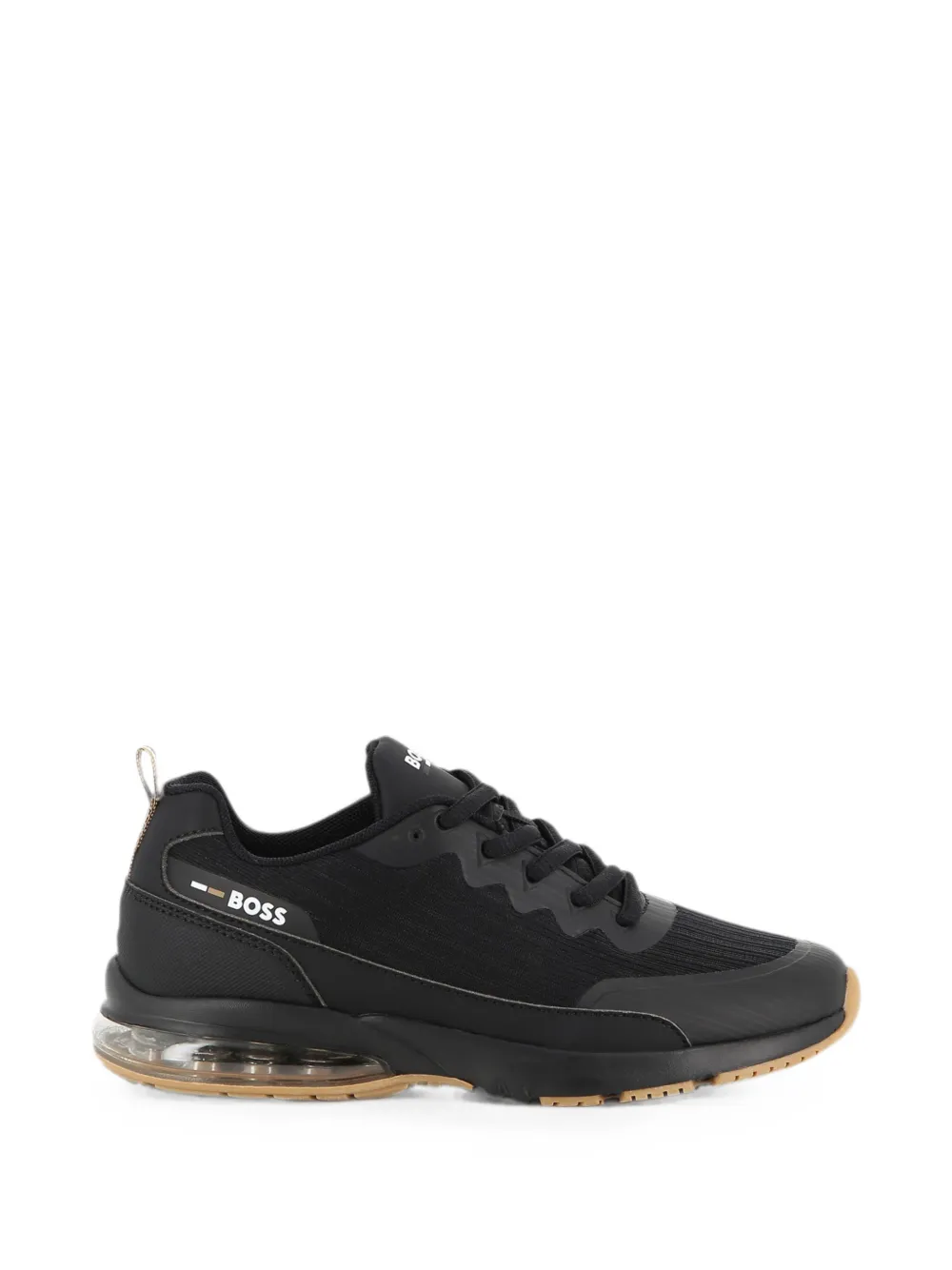 BOSS Kidswear logo-print panelled sneakers Zwart