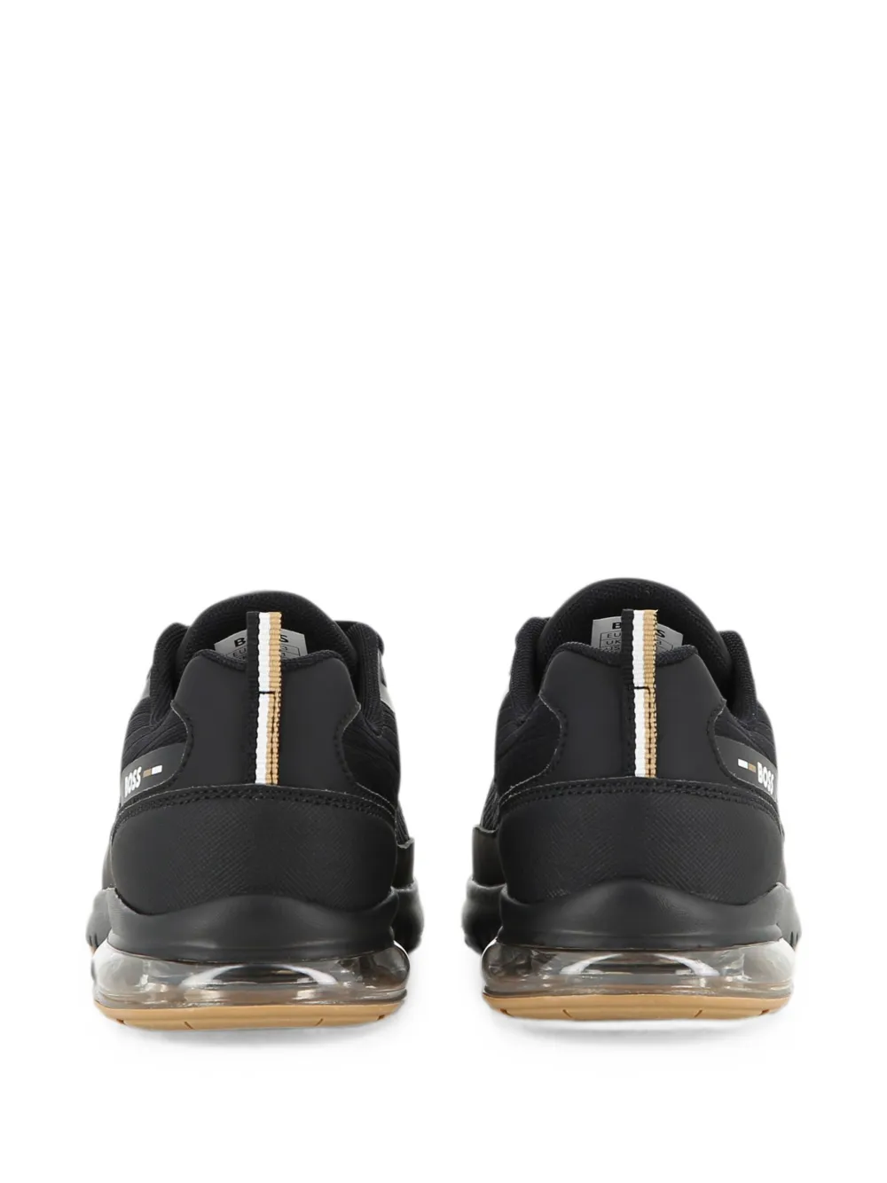 BOSS Kidswear logo-print panelled sneakers Zwart