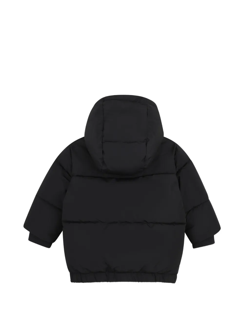 BOSS Kidswear Gewatteerd jack met logoprint Zwart