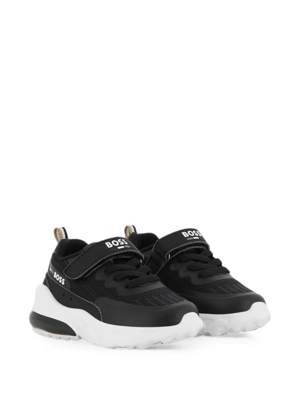 BOSS Kidswear logo-detail sneakers Zwart