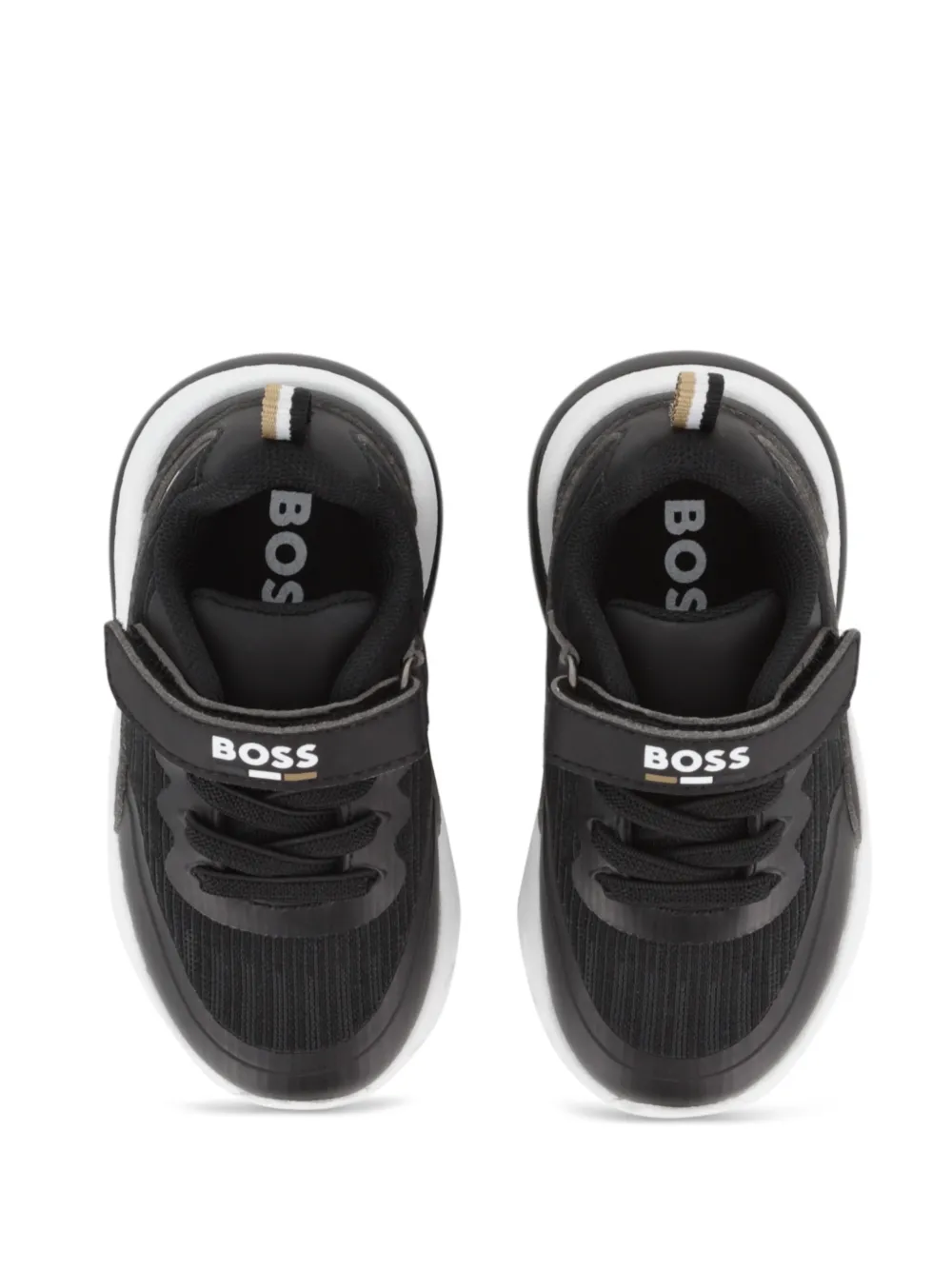 BOSS Kidswear logo-detail sneakers Zwart