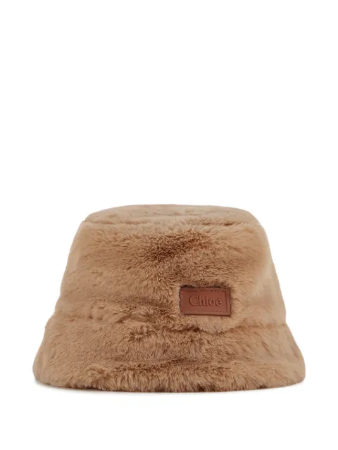 Chloé Kids gorro de pescador con parche del logo