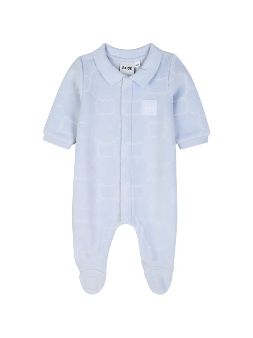 BOSS Kidswear patterned pajamas Blauw