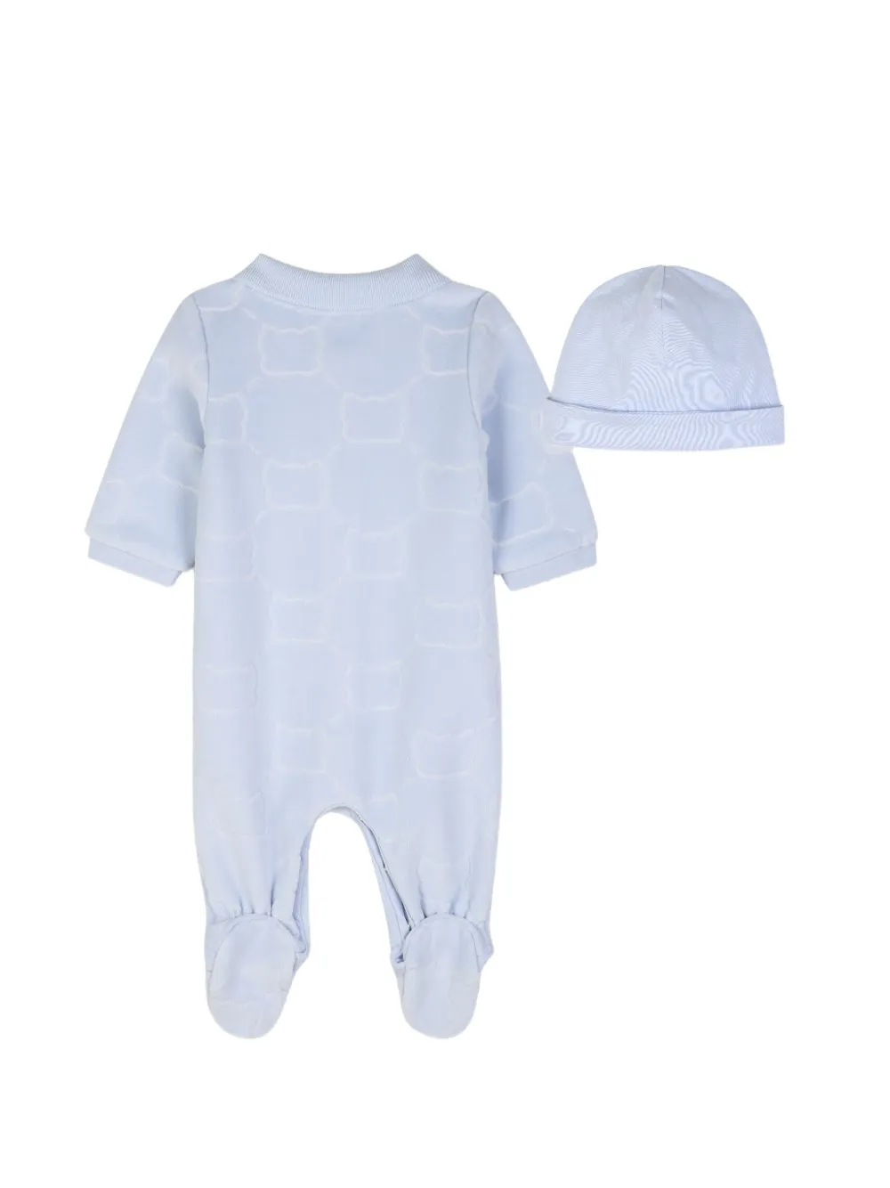BOSS Kidswear patterned pajamas Blauw