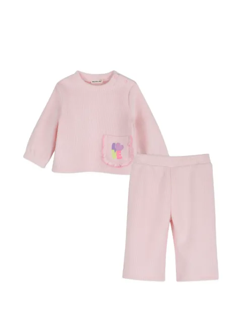 Billieblush set de pantalones y top de canalé con volantes