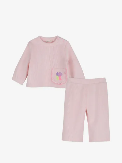 Billieblush set de pantalones y top de canalé con volantes