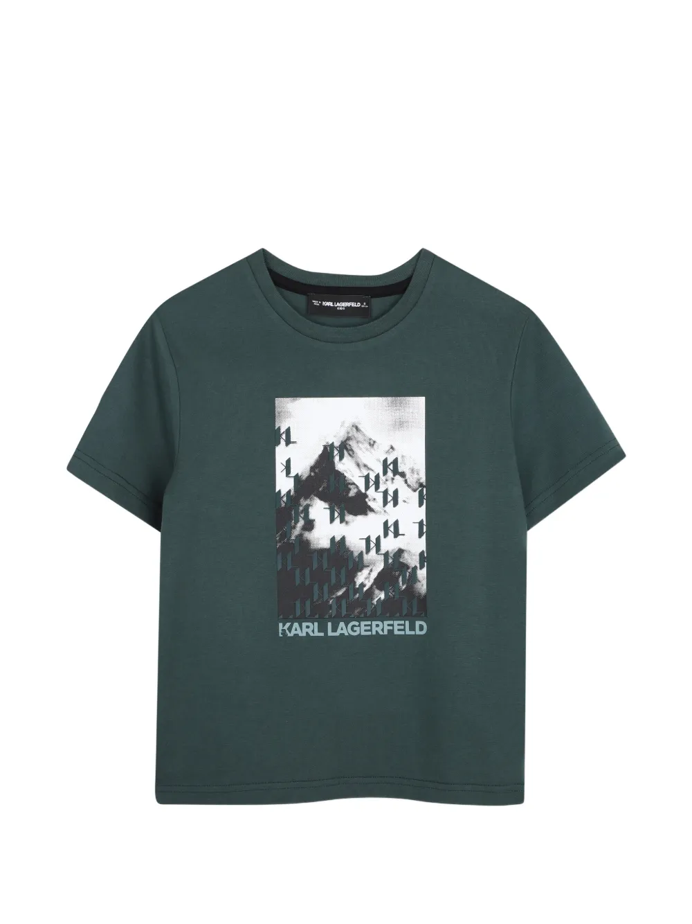Karl Lagerfeld Kids T-Shirt mit grafischem Print - Grün