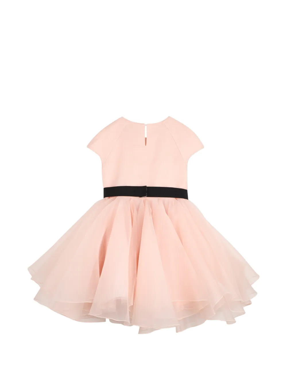 Givenchy Kids Jurk met logoband en ronde hals Roze