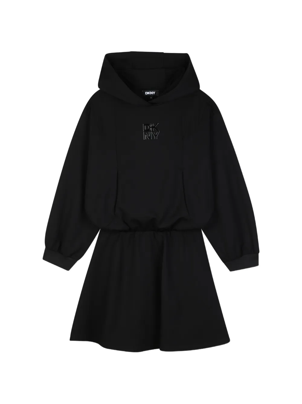 Dkny Kids Abito con cappuccio - Nero