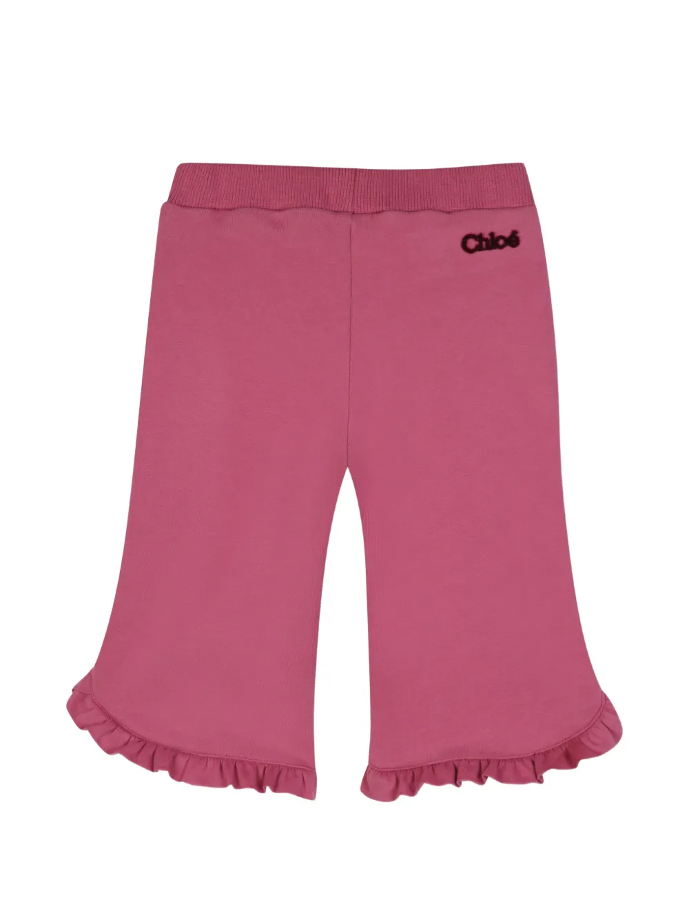Chloé Kids Broek met ruches en trekkoord Roze