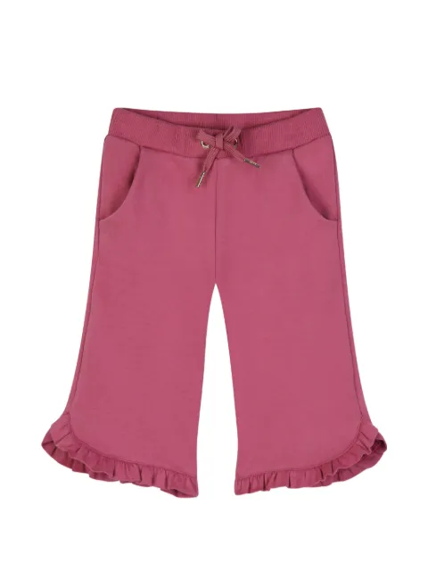 Chloé Kids pantalones con cordones en la pretina y ribete de volantes