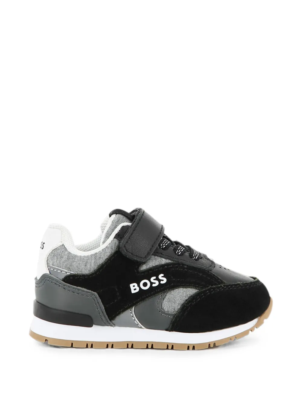 BOSS Kidswear Sneakers met klittenband Zwart