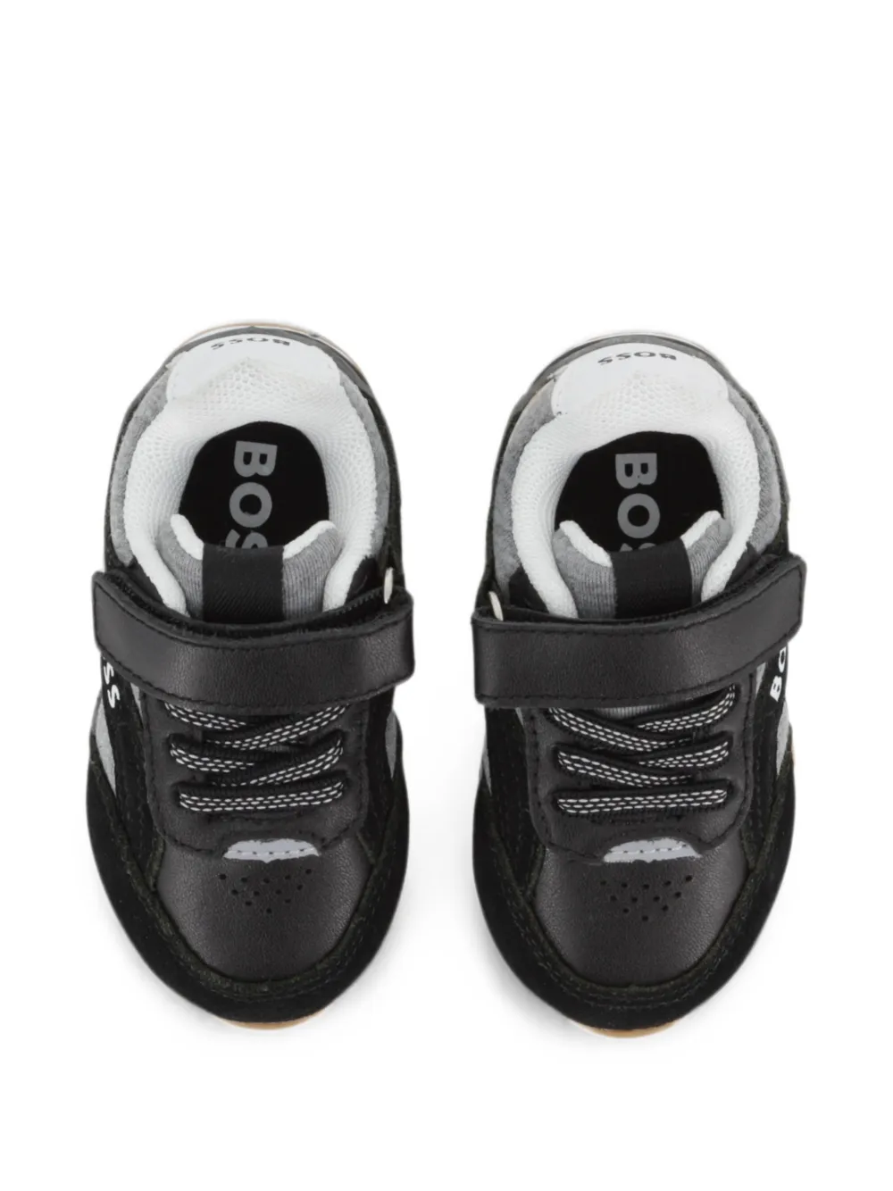 BOSS Kidswear Sneakers met klittenband Zwart
