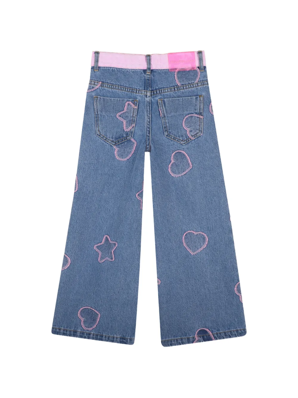 Billieblush Jeans met sterpatch en hartpatch Blauw