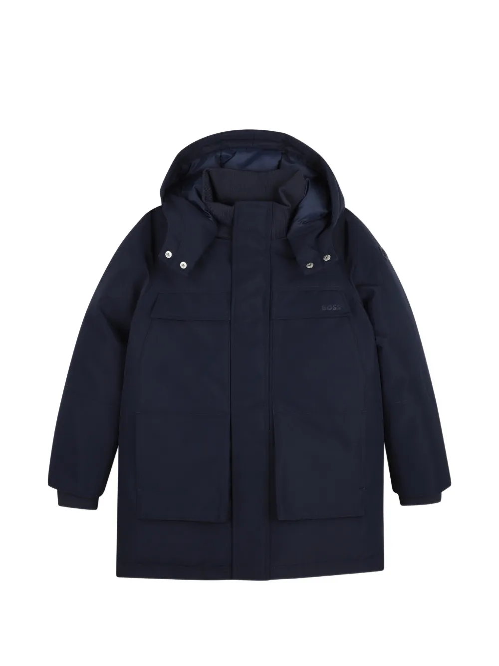 BOSS Kidswear Parka con cappuccio - Blu