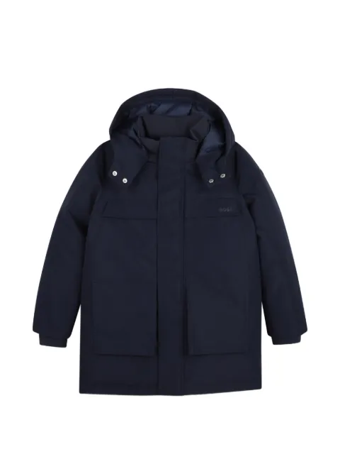 BOSS Kidswear hooded multi-pocket parka