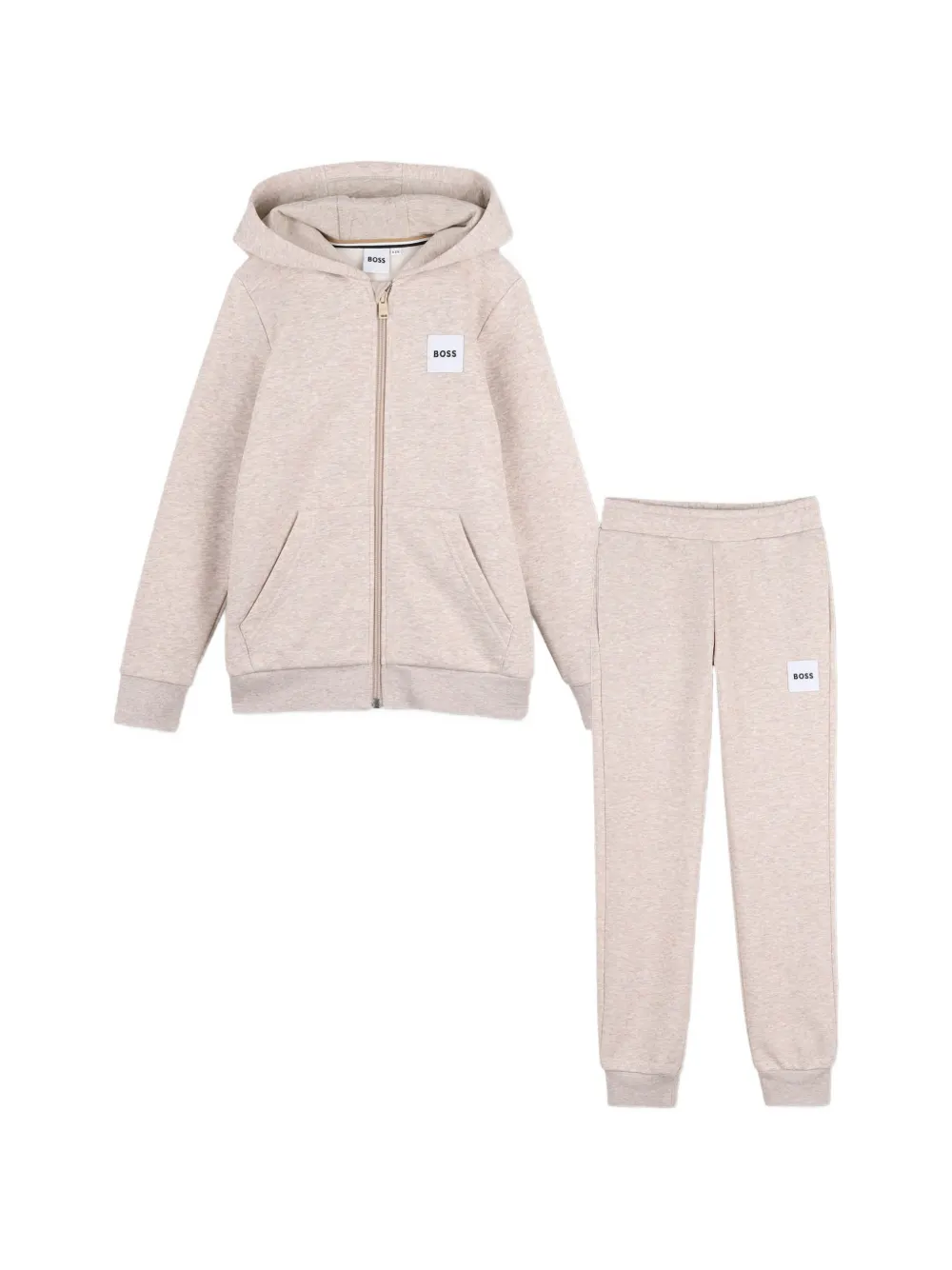 BOSS Kidswear Tuta sportiva con applicazione - Toni neutri