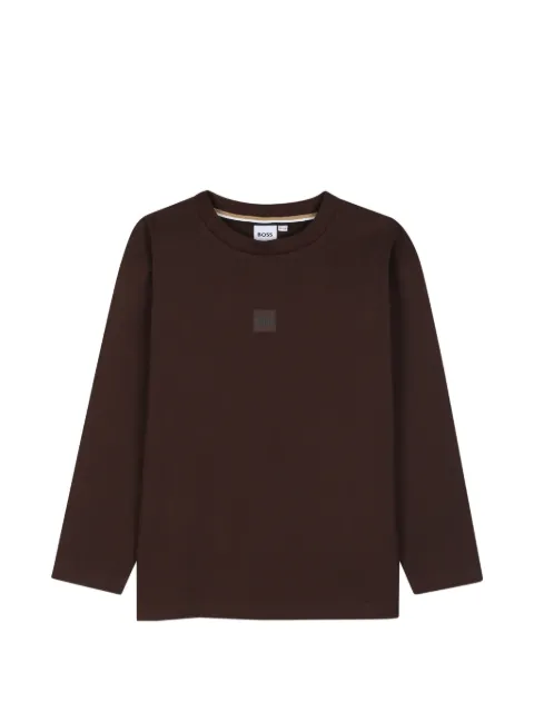 BOSS Kidswear logo-patch graphic-print T-shirt