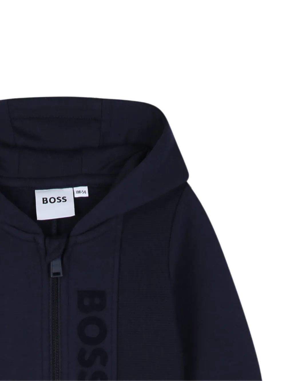 BOSS Kidswear Jumpsuit met capuchon Blauw