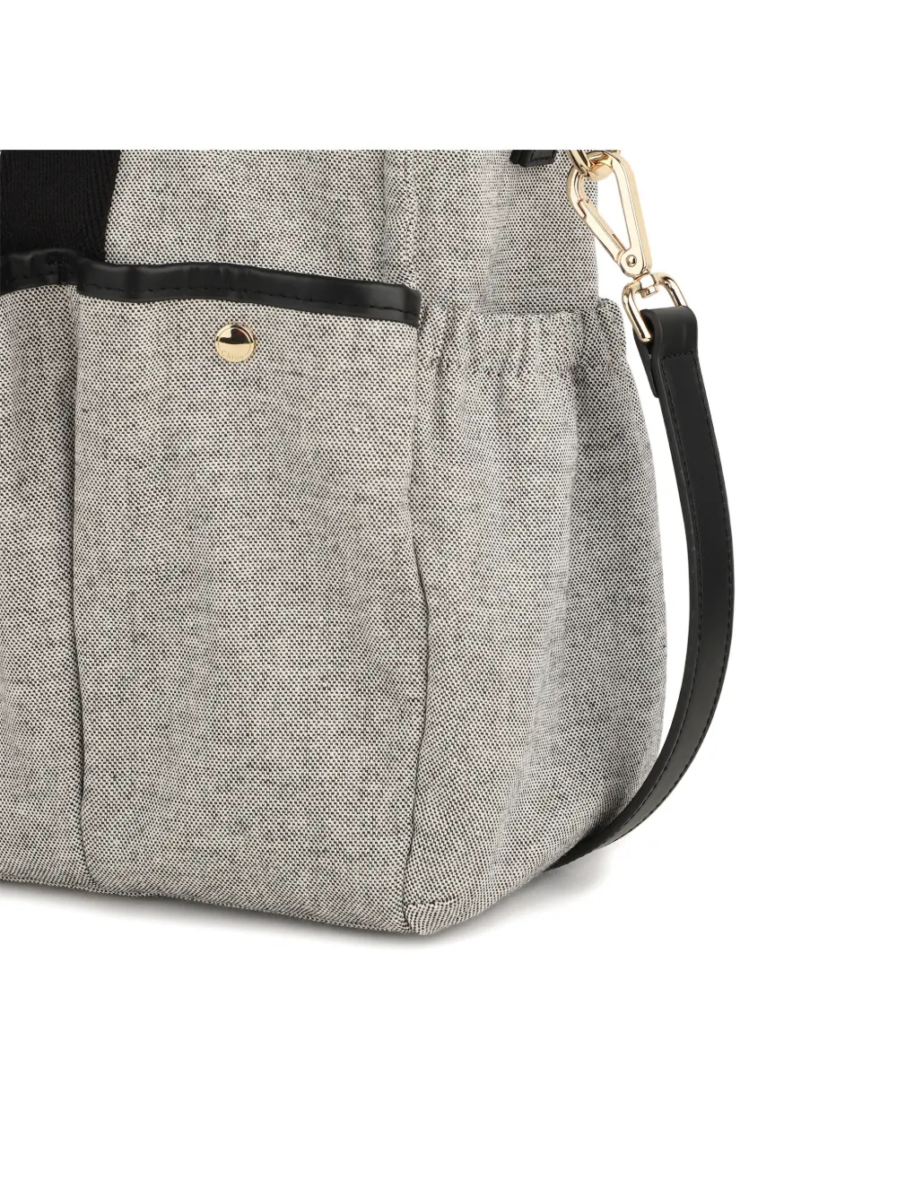 Chloé Kids Canvas luiertas met meerdere zakken Grijs