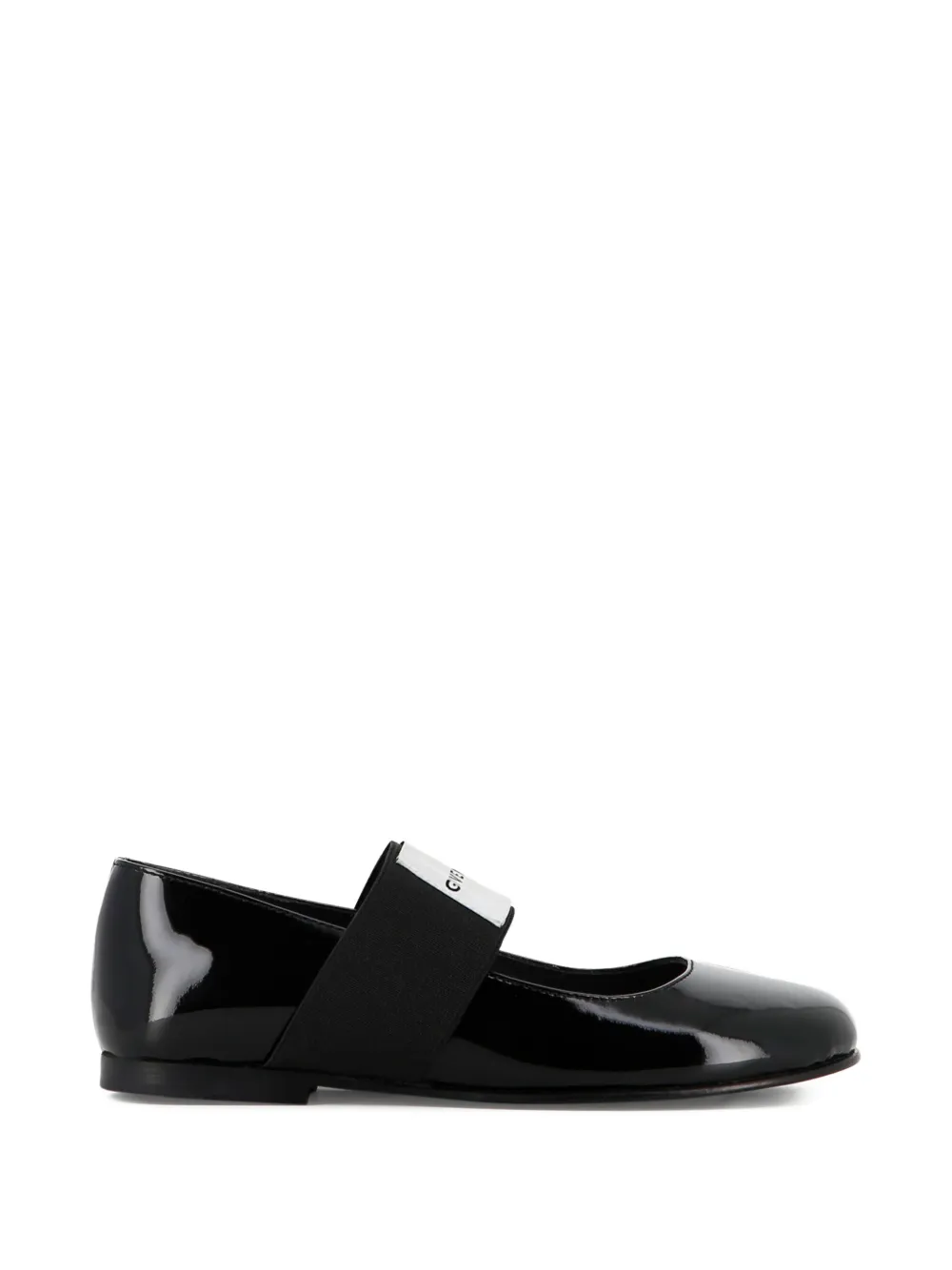 Givenchy Kids Lakleren ballerina's Zwart
