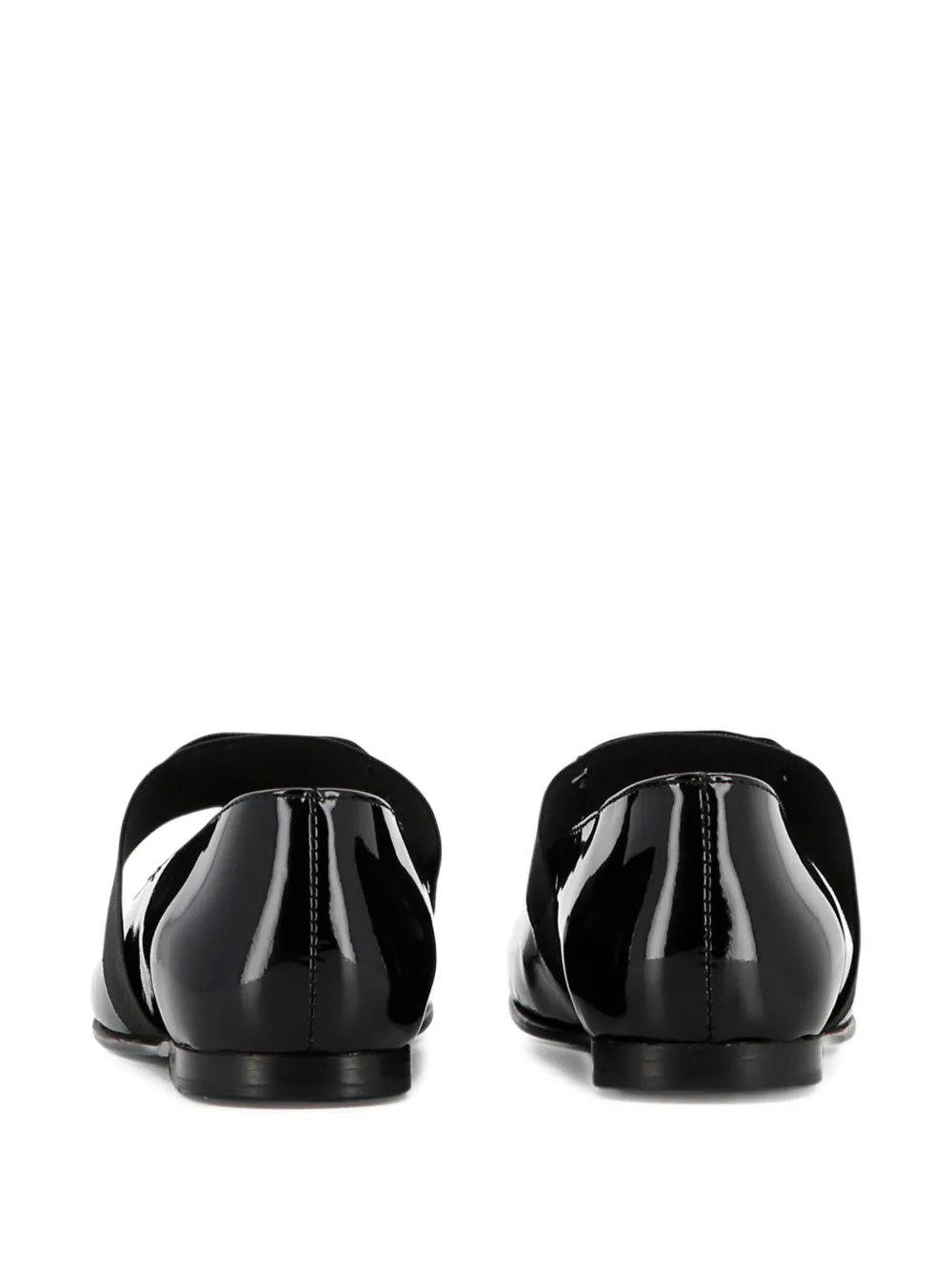 Givenchy Kids Lakleren ballerina's Zwart