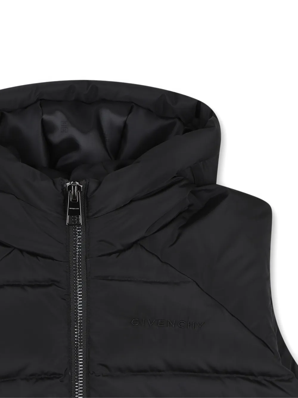 Givenchy Kids Bodywarmer met capuchon Zwart