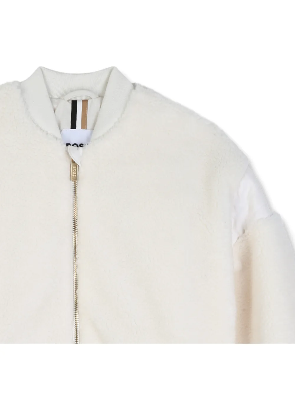 BOSS Kidswear Bomberjack met rits Beige
