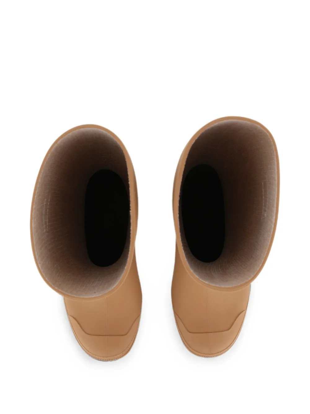 Chloé Kids Regenlaarzen met logopatch Beige
