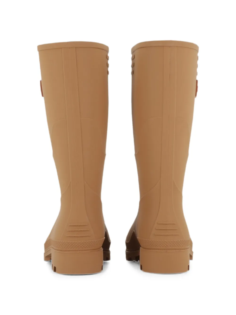 Chloé Kids Regenlaarzen met logopatch Beige