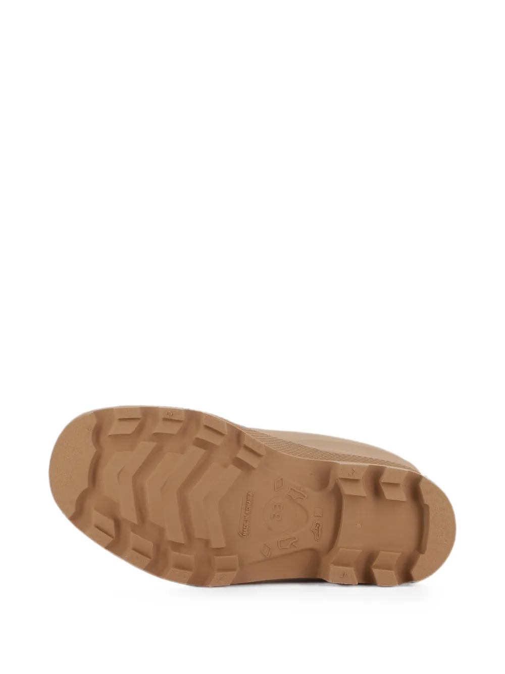 Chloé Kids Regenlaarzen met logopatch Beige