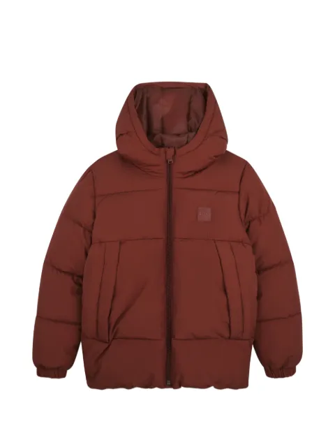 BOSS Kidswear quilted hooded jacket