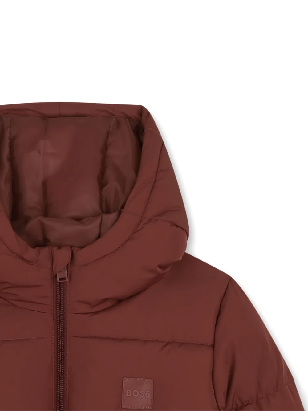 BOSS Kidswear Jack met capuchon Rood