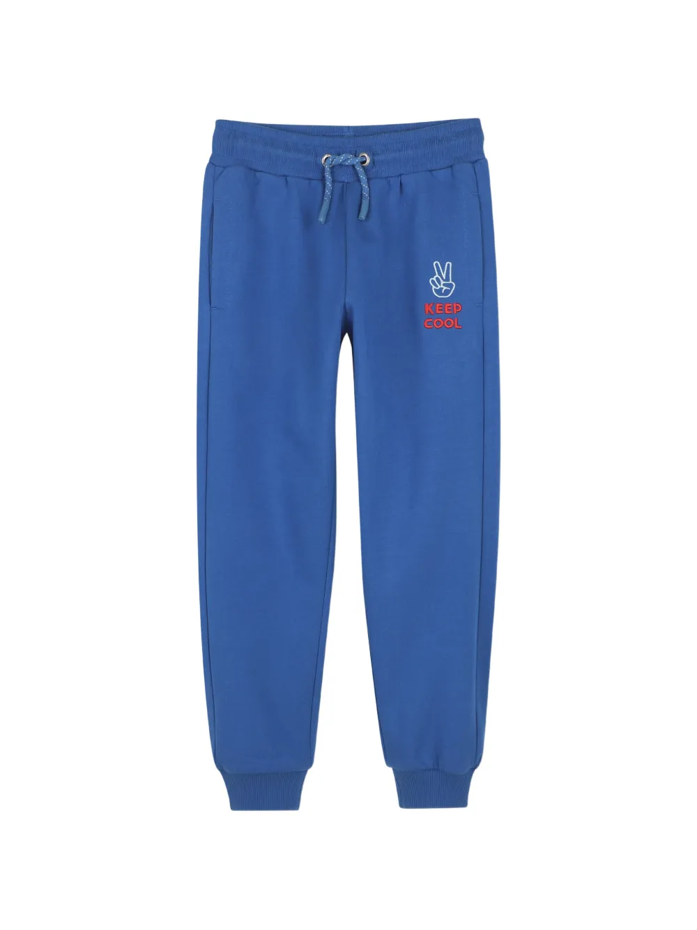 Kids Around Pantaloni sportivi con logo ricamato - Blu