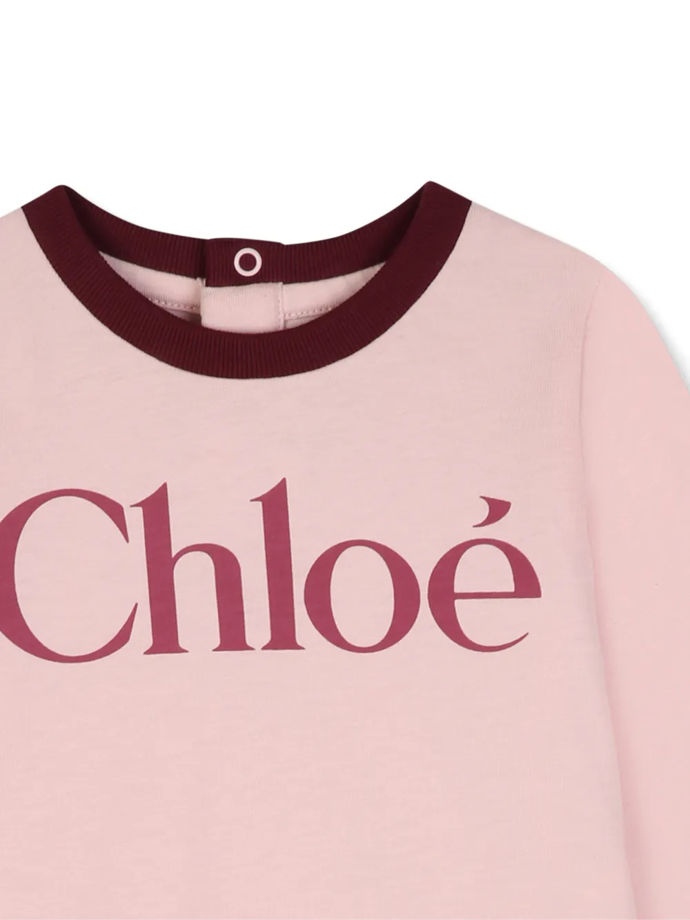 Chloé Kids T-shirt met lange mouwen Roze