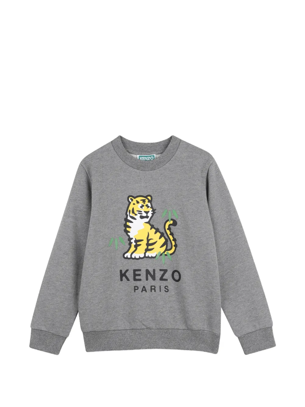 Kenzo Kids Maglione con stampa Tiger - Grigio