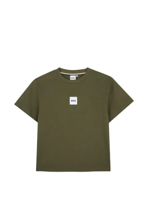 BOSS Kidswear logo-patch short-sleeve T-shirt