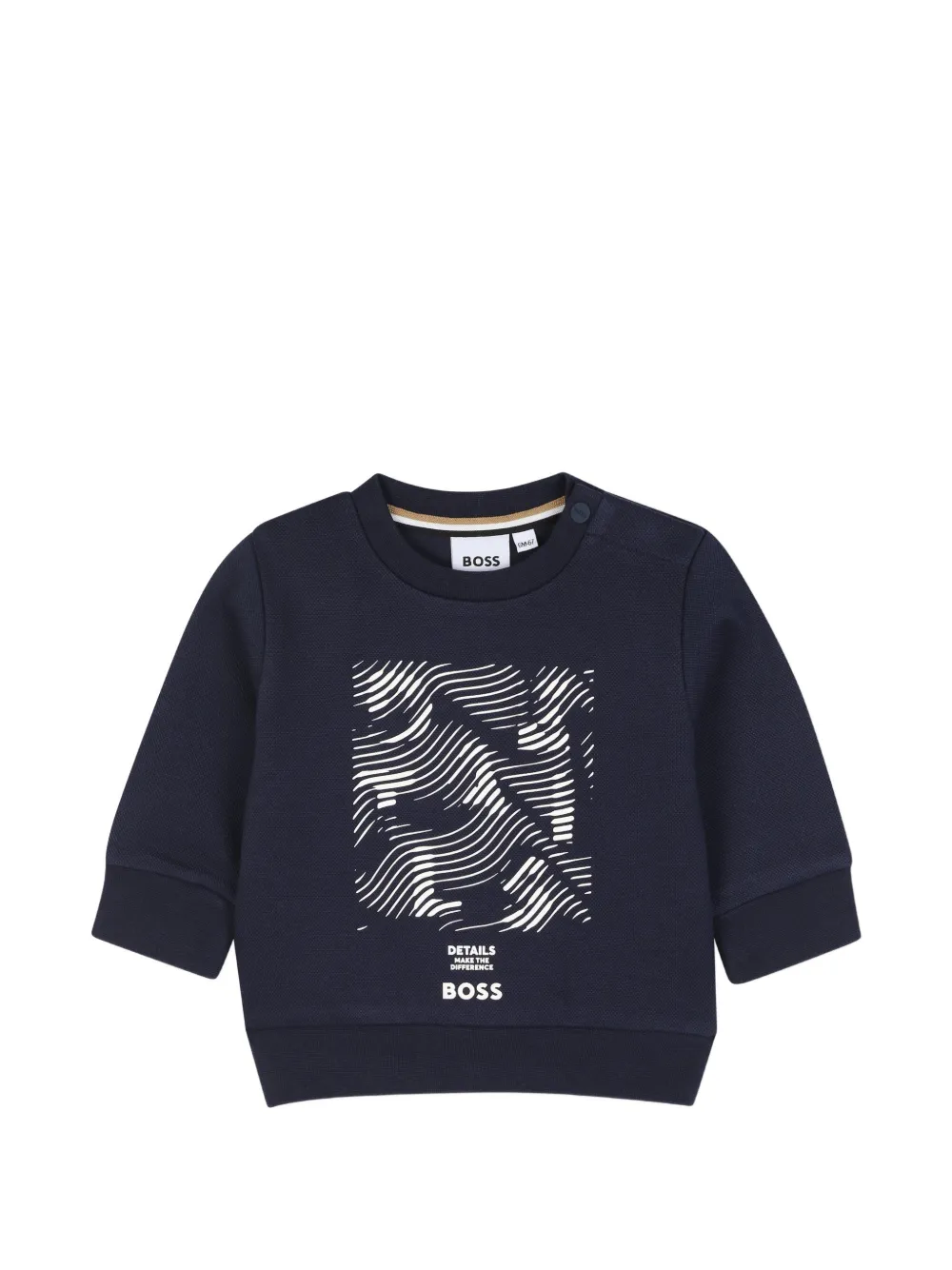 BOSS Kidswear Felpa con grafica - Blu