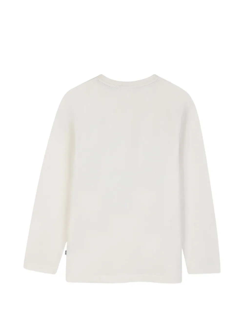 BOSS Kidswear T-shirt met lange mouwen Beige