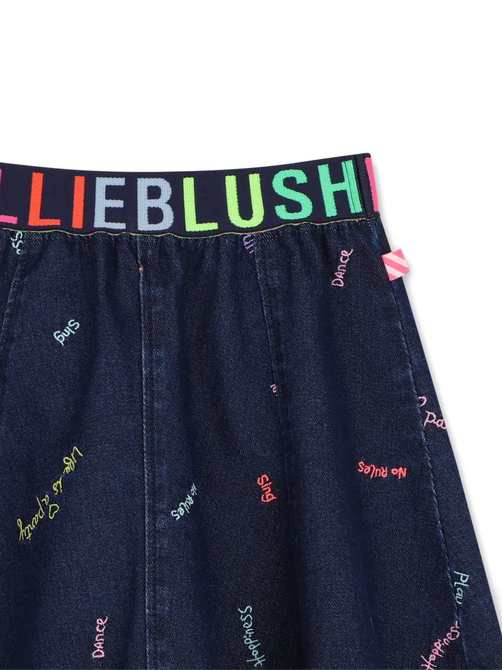 Billieblush Rok met logo tailleband en borduurwerk Blauw