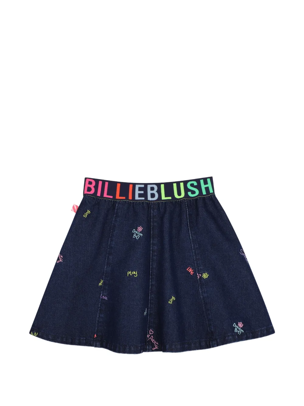 Billieblush Rok met logo tailleband en borduurwerk Blauw