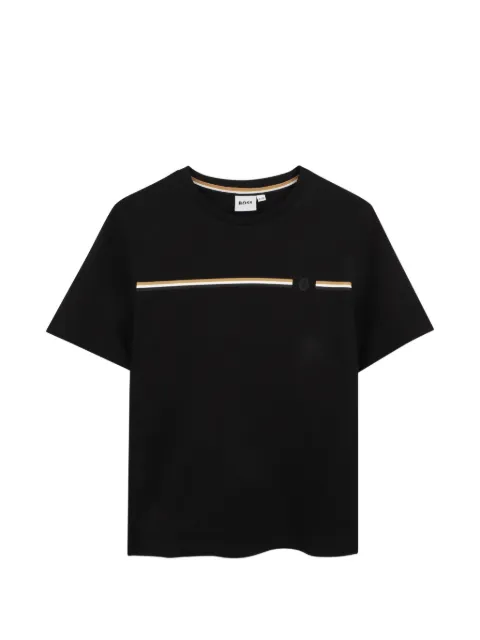 BOSS Kidswear stripe-detail T-shirt