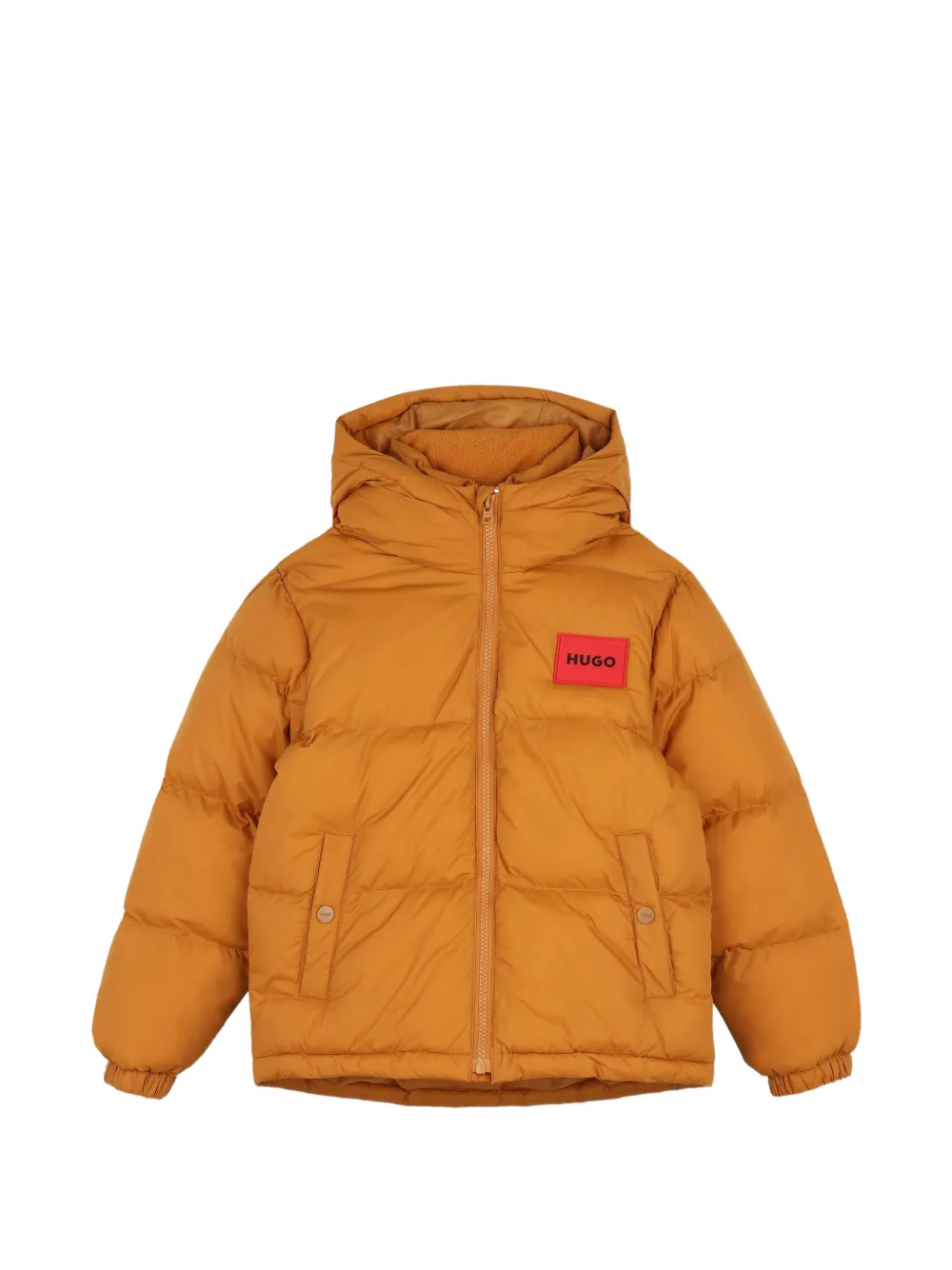 HUGO KIDS Piumino con applicazione logo - Arancione