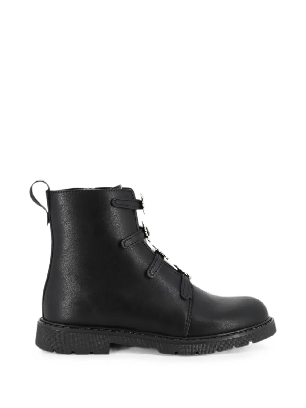 Marc Jacobs Kids flower-embellished ankle boots Zwart