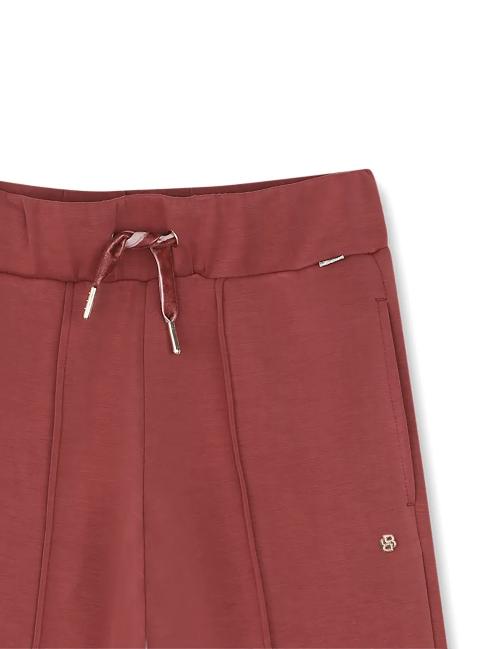 BOSS Kidswear Trainingsbroek met trekkoord Rood