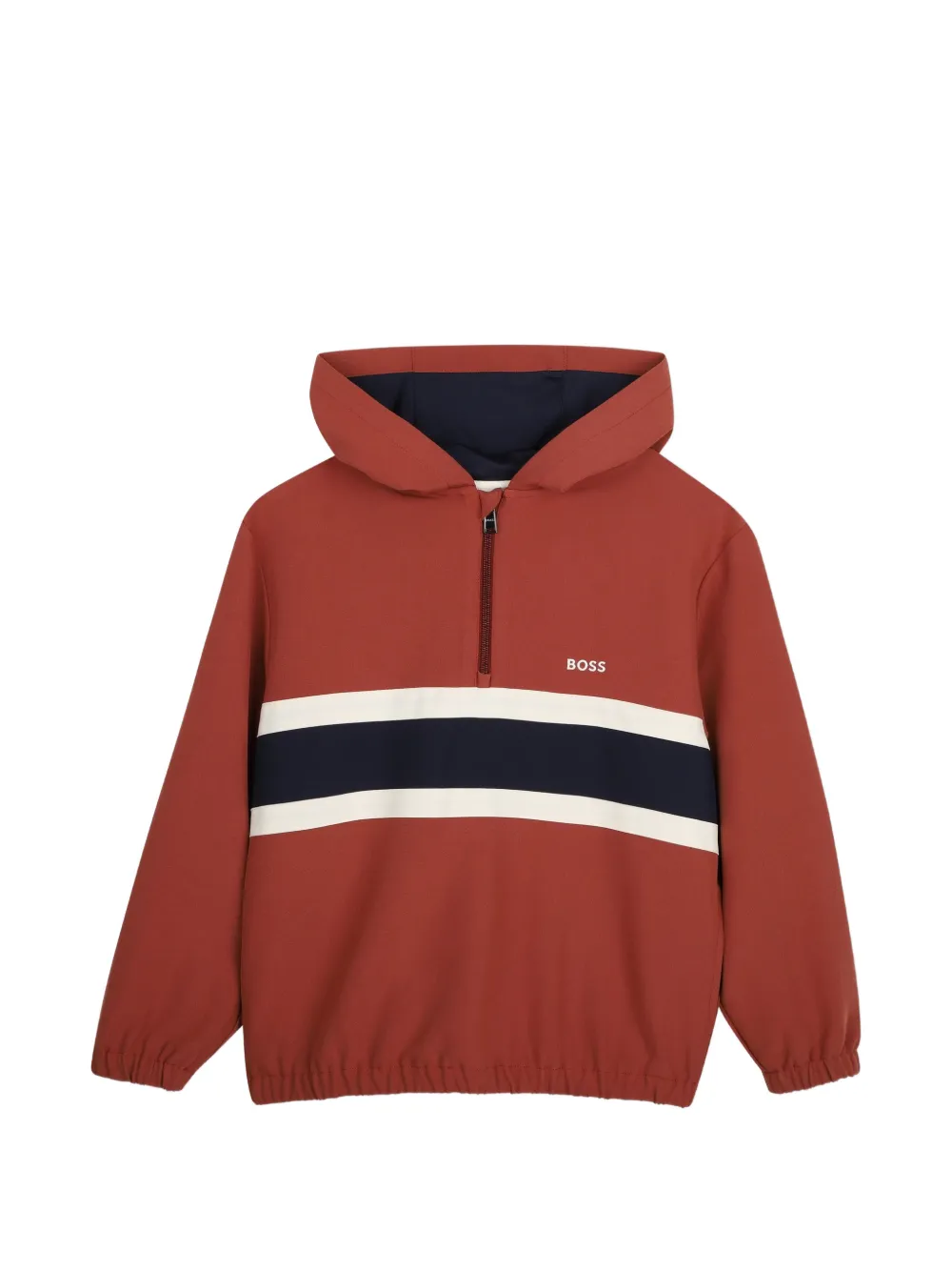 BOSS Kidswear half-zip hoodie - Rosso